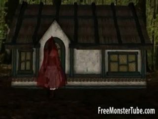 3d Red Riding Hood Wird Von Dem Bösen Wolfd 720-high 1